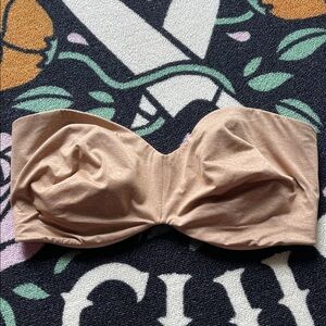 Chic Tan Strapless Bandeau Bra